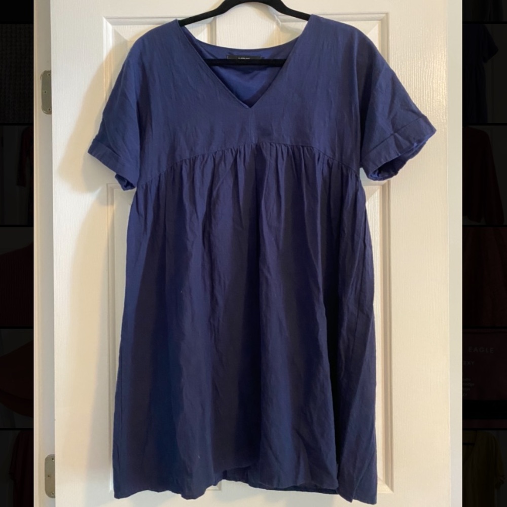 Babydoll Navy Blue Dress